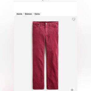 J Crew NWT High rise Demi boot corduroy